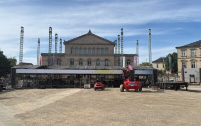 Ton, Licht und kilometerweise Zaun: So entsteht der HUK-COBURG open-air-sommer