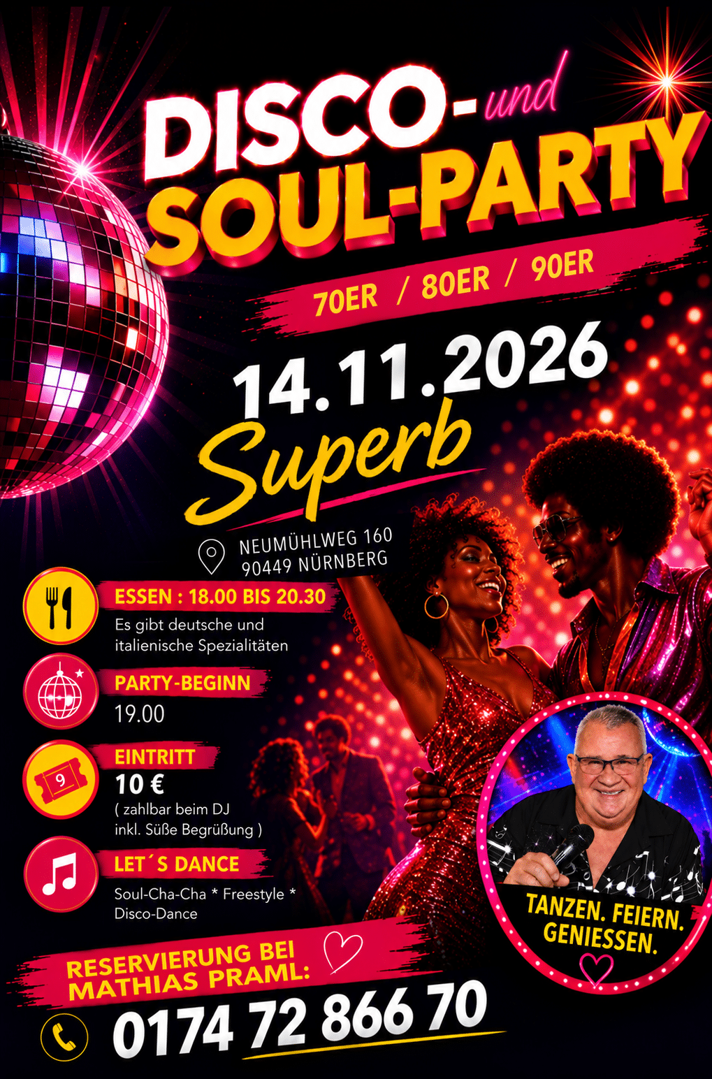 Disco- und Soul-Party – Solo-Tanz auf die besten Disco- und Soul-Klassiker
