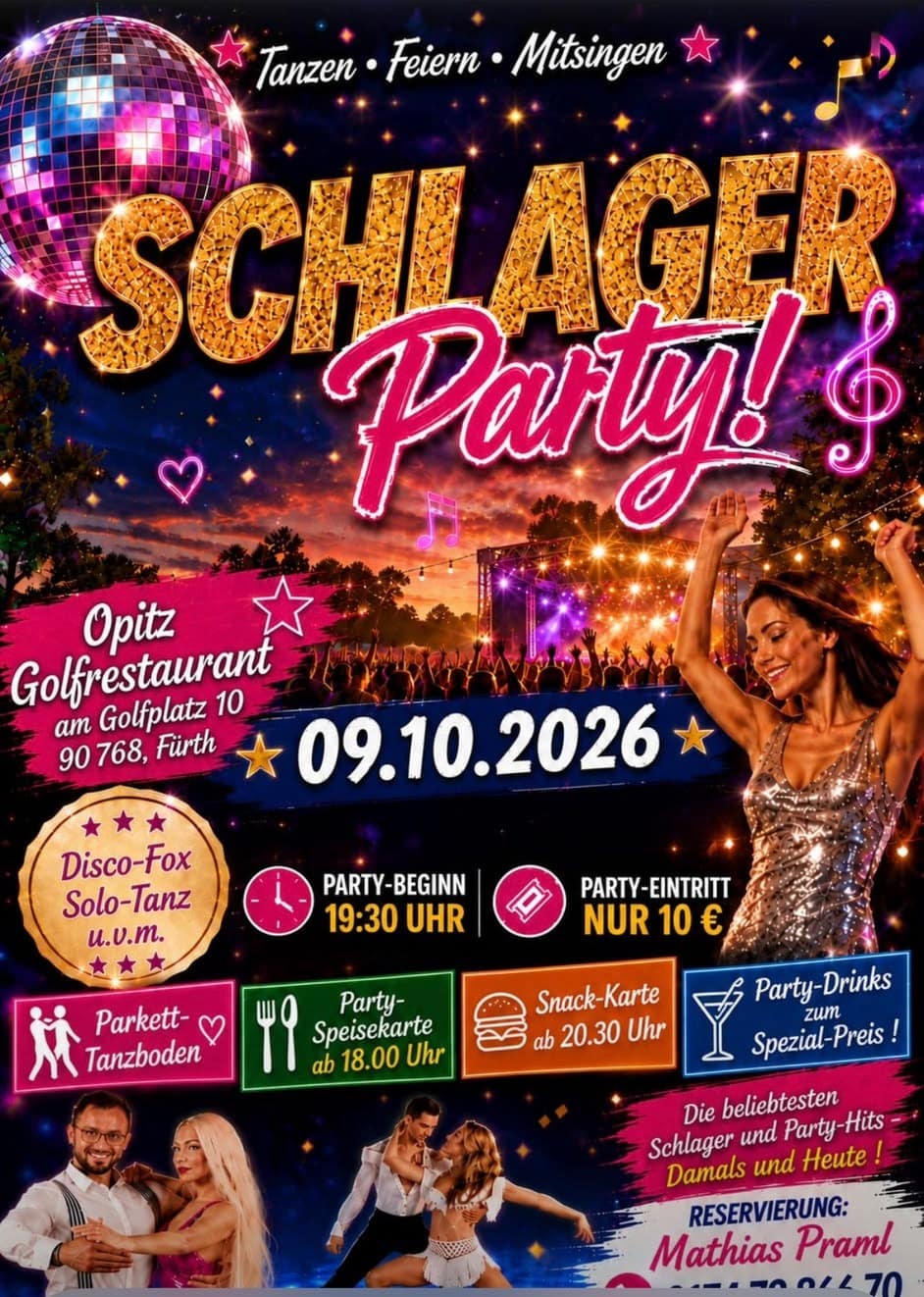 Schlager-Party - Schlager Damals und Heute - Disco-Fox und Solo-Tanz