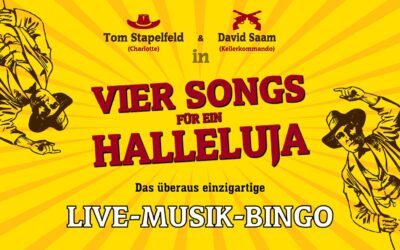 Musik-Bingo mit Live-Musik: „Vier Songs für ein Halleluja“ erstmals in der KUFA Bamberg